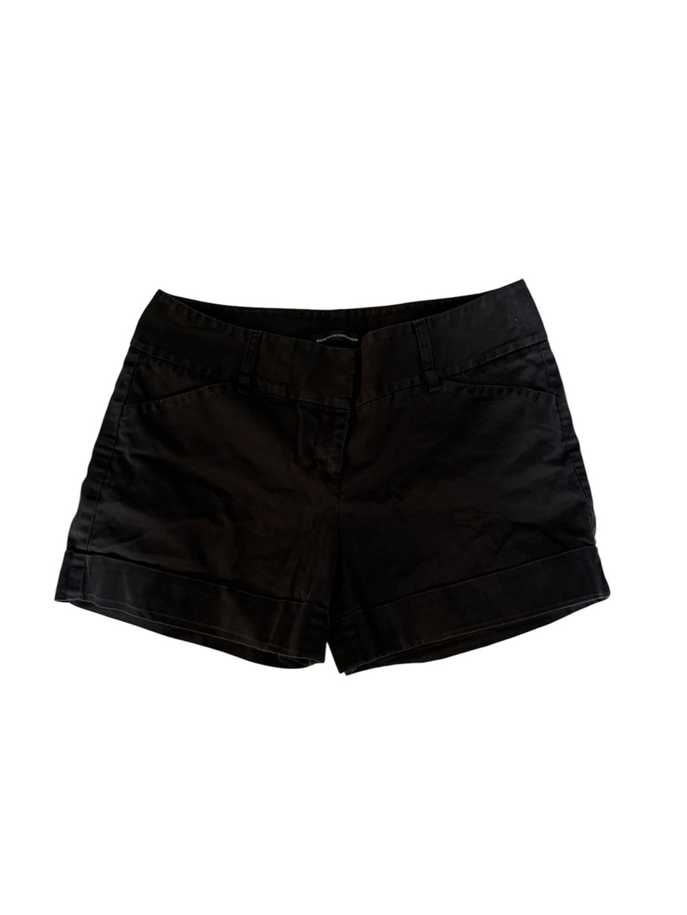Express Black Cuffed Women's Shorts